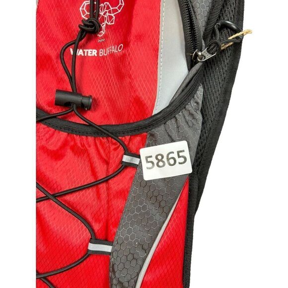Water Buffalo Red & Grey Polyester PVC Hydration Backpack - backpack ONLY!! - Picture 10 of 10